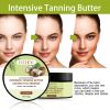 Coconut Oil Infused Intensive Tanning Butter 100g Ultra Moisturizing Bronzing Boost Cream Non Greasy Sun Tan Accelerator for Outdoor Beach & Indoor Ta