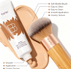 SPF30 Tinted Moisturizer BB Cream with Free Makeup Brush, Light Blurring Coverage Hydrating Daily Face Base