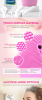 Home Use Automatic Foaming Silicone Facial Cleansing Brush - Purple
