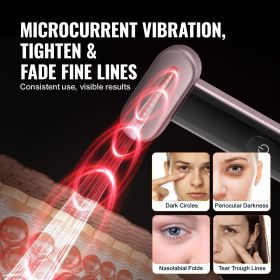 Red Light Therapy Wand for Face and Neck, 3-in-1 LED Facial Wand Red Light Therapy Device with Heating Therapy| Vibrating Facial Massage