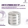 Kinetic Spinning Desk Toy - Silent Stainless Steel Helix Optical Illusion Fidget Spinner for Stress Relief, Anxiety, Focus