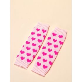Feet Cover Knitted Love Foot Sock Versatile Slimming Hot Girl Wool (Option: Pink-Free Size)