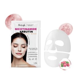 Hoygi Nicotinamide Arbutin Moisturizing Mask (Bag) Facial Skin Hydrating, Moisturizing, Firming And Nourishing Essence Mask (Option: 1pc-32g-7.09*4.72*0.39inch)