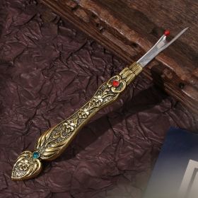 Narcissus Ruyi Handmade Seam Ripper (Option: Gold Bag)