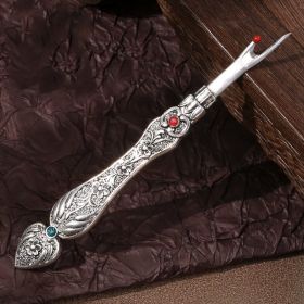 Narcissus Ruyi Handmade Seam Ripper (Option: Silver Bag)