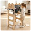 3-in-1 Convertible Toddler Learning Tower Step Stool with Chalkboard