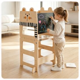 3-in-1 Convertible Toddler Learning Tower Step Stool with Chalkboard (title: default title)