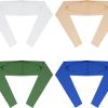 4 Pieces Cooling Shawl Golf Cooling Shawl Arm Sleeve Sun Protection Golf Shrug for Women Men Outdoor Sports