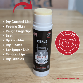 RUFF RELIEF Lips & Fingertips Crack Balm – Rosemary Mint (scent: Citrus)