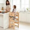 3-in-1 Convertible Toddler Learning Tower Step Stool with Chalkboard