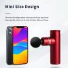 Muscle Massage Percussive Gun Deep Tissue with 3 Adjustable Speeds and 4 Heads, Portable Body Pain Relief, Workout Relaxation