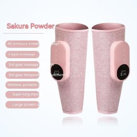 Automatic Heating Kneading Leg Massage Machine (Option: 2 Feet Pink-English Manual)